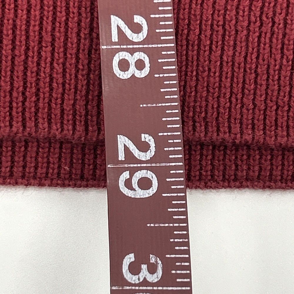 Lacoste Sweater Men's 7 (US 2XL) Maroon Long Sleeve V-Neck Pullover 100% Cotton - Picture 8 of 10